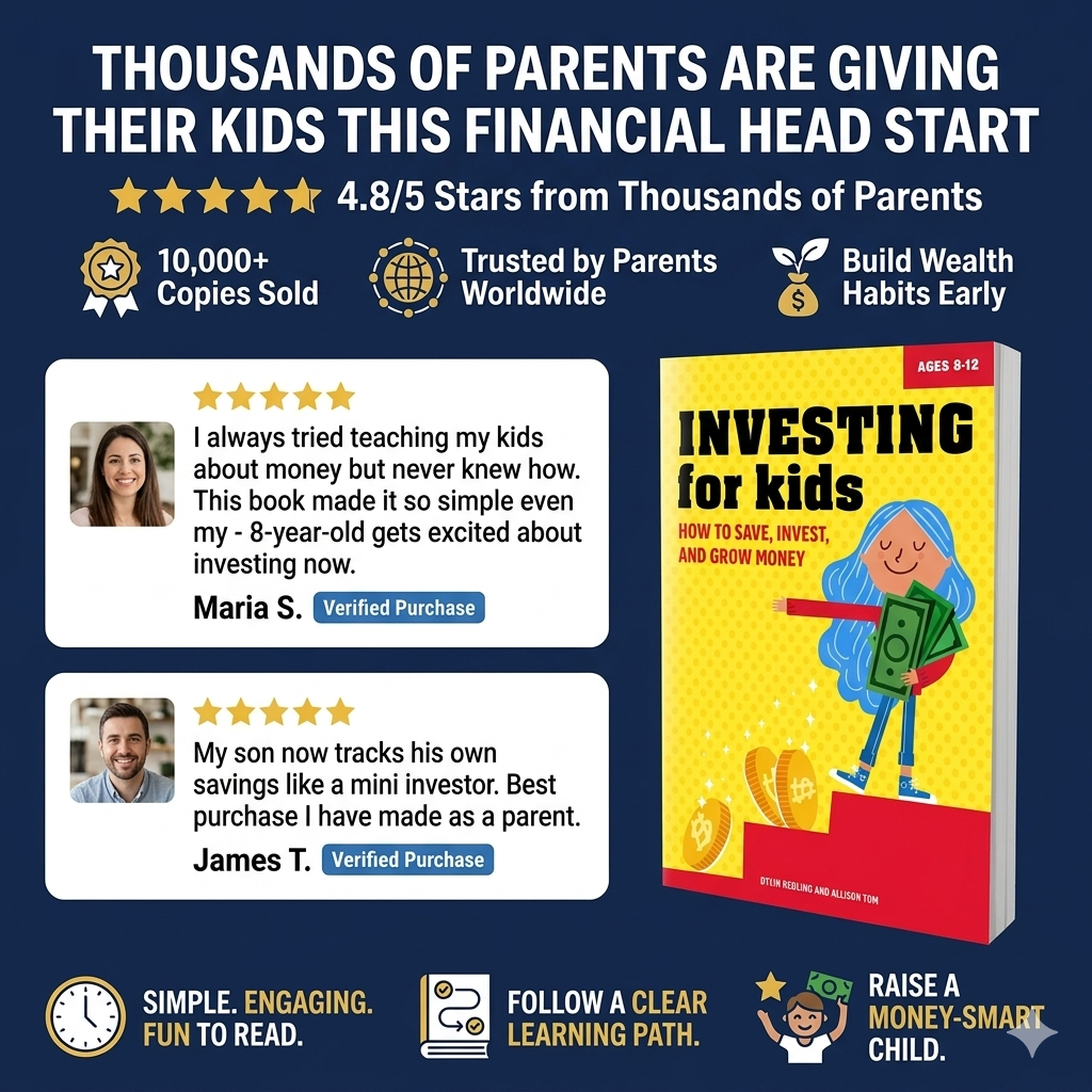 Investing for Kids (Ages 8–12) – Beginner’s Guide to Saving, Stocks & Growing Money