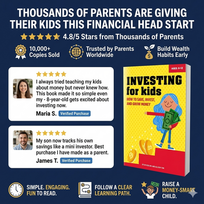 Investing for Kids (Ages 8–12) – Beginner’s Guide to Saving, Stocks & Growing Money