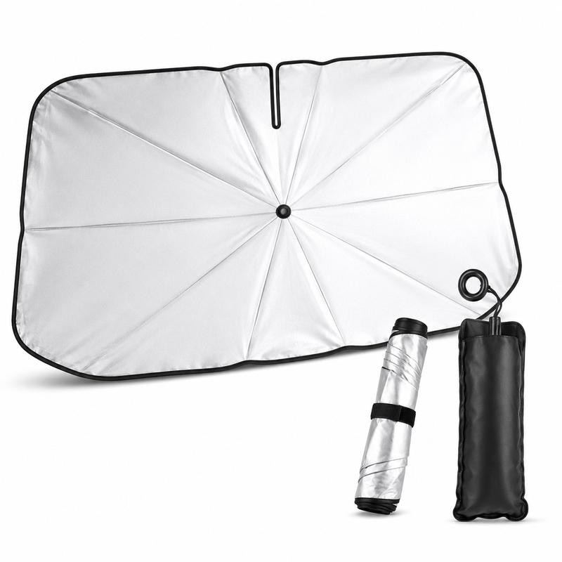 Car Sun Shade Umbrella — Opens in 3 Seconds, Folds Into Your Door Pocket