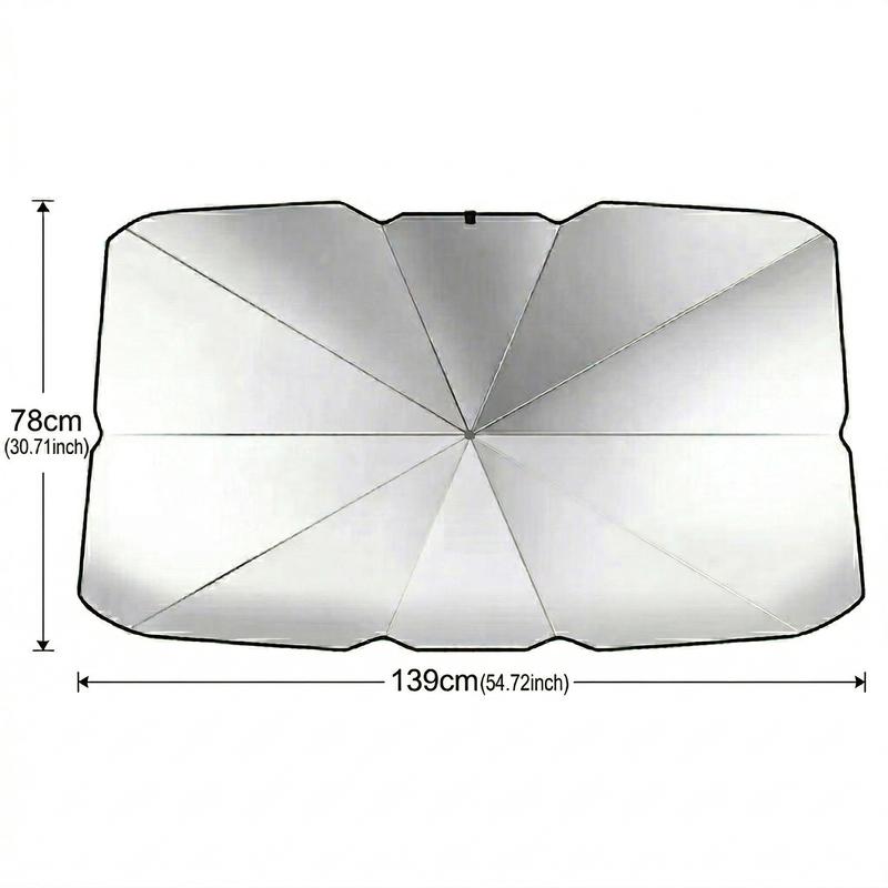 Car Sun Shade Umbrella — Opens in 3 Seconds, Folds Into Your Door Pocket