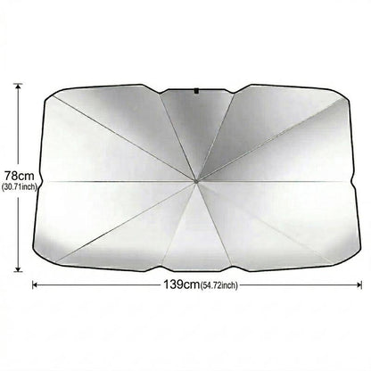 Car Sun Shade Umbrella — Opens in 3 Seconds, Folds Into Your Door Pocket
